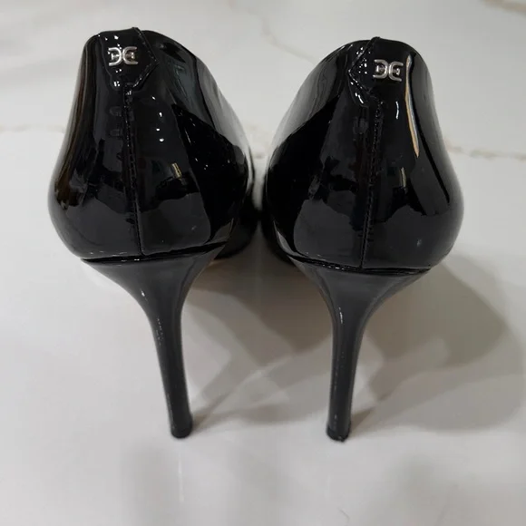 Sam Edelman Black Patent Pointed-Toe High Heel Pumps - Women's | 10.5 - Picture 5 of 10